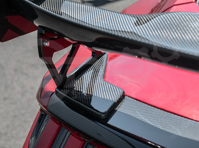 2024-UP FORD MUSTANG S650 COUPE | APR STYLE CARBON FIBER REAR HIGH WING SPOILER